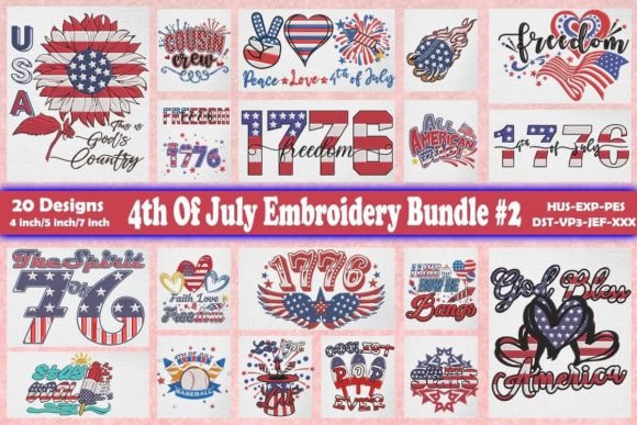 4th of July Embroidery Bundle 2: A Designer's Honest Review
