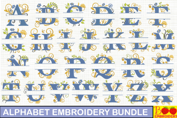 Alphabet Embroidery Bundle for Holiday Product Lines