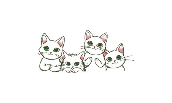Cute Cats: Seasonal Embroidery Design Review