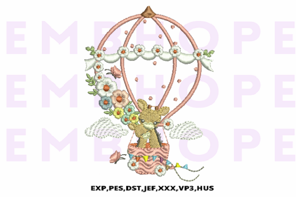 Cute Giraffe Flying with Air Balloon Holiday Review