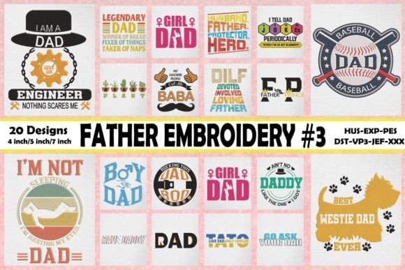 Father Embroidery Bundle 3: A Designer's Review