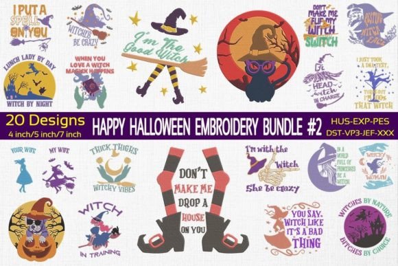 Happy Halloween Embroidery Bundle 2 Review