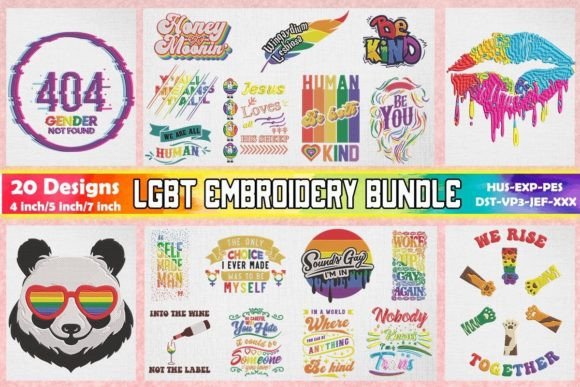 LGBTQ Embroidery Bundle 1: A Designer’s Craft Fair Review