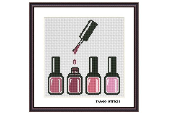 Pink Nail Polish Set Fashion Embroidery: A Designer's Take
