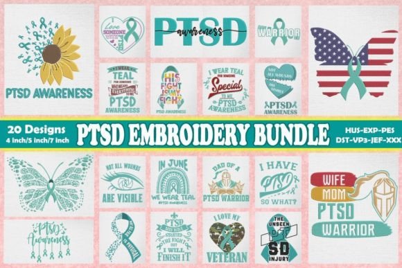 PTSD Awareness Embroidery Bundle: A Designer's Review
