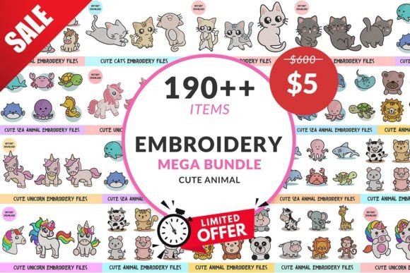 Set Mega Bundle Cute Animal Embroidery: A Designer’s Review