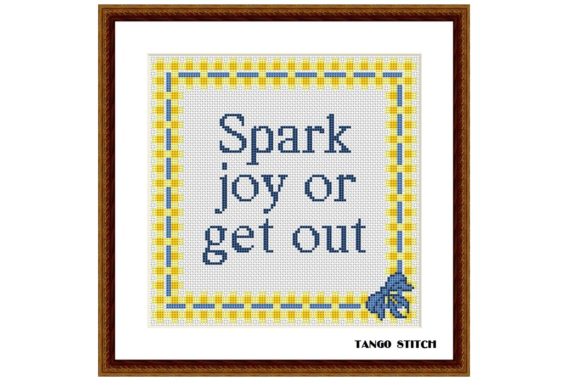 Spark Joy or Get Out: A Funny Embroidery Review